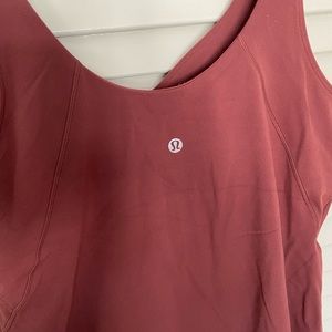 lululemon Align Tank **waist length** - smoky red